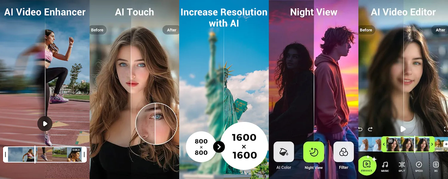 AI Video Enhancer - Utool screenshots