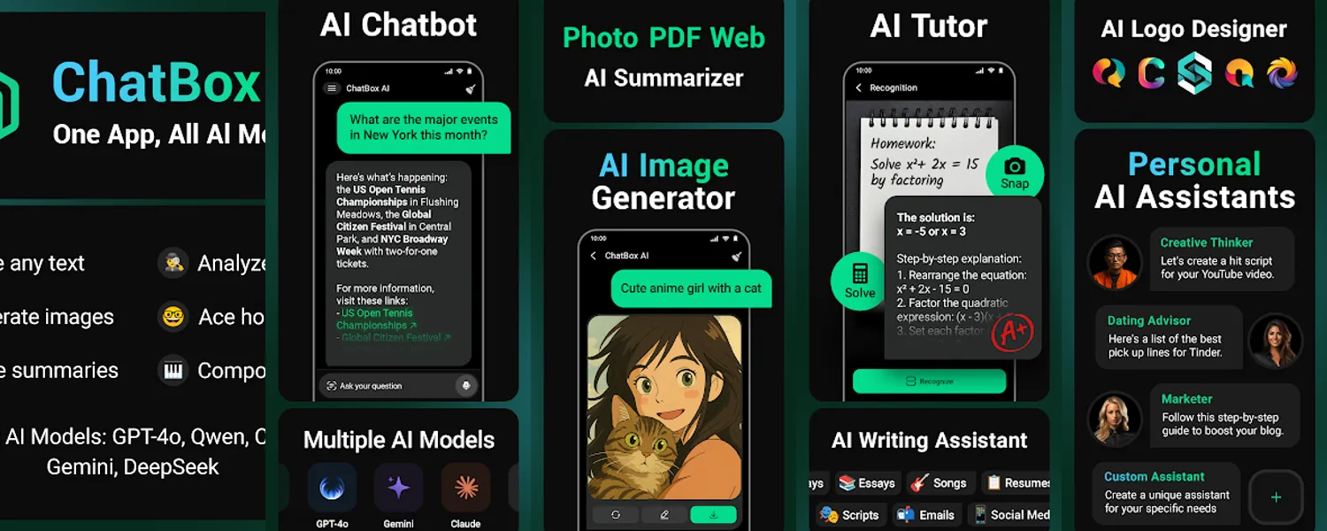 ChatBox: AI Chat Bot Assistant screenshots