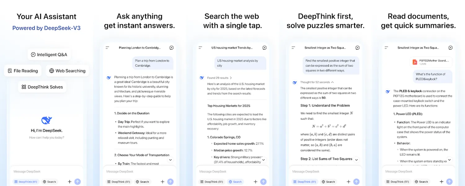 DeepSeek - AI Assistant screenshots